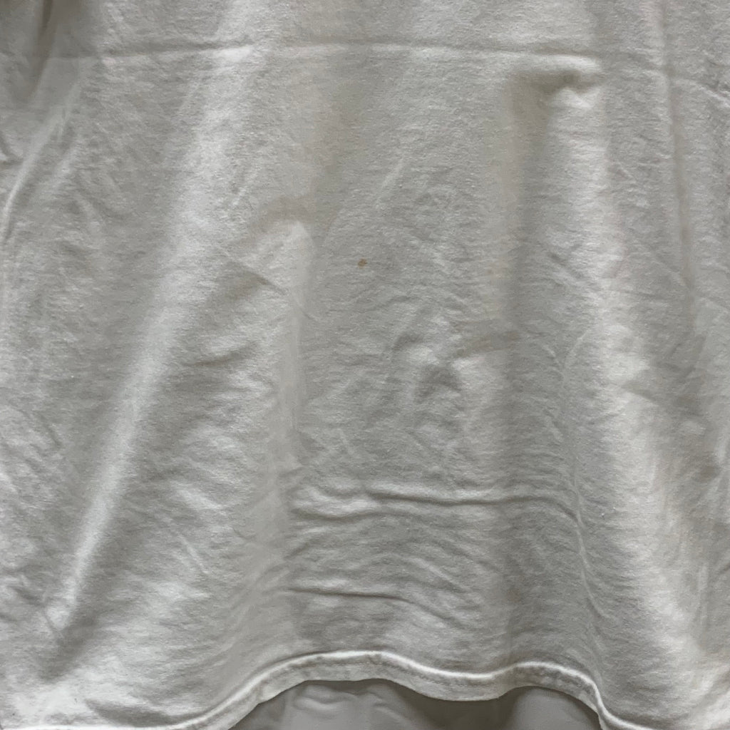【中古】【古着】GILDAN プリント Tシャツ ホワイト Lサイズ