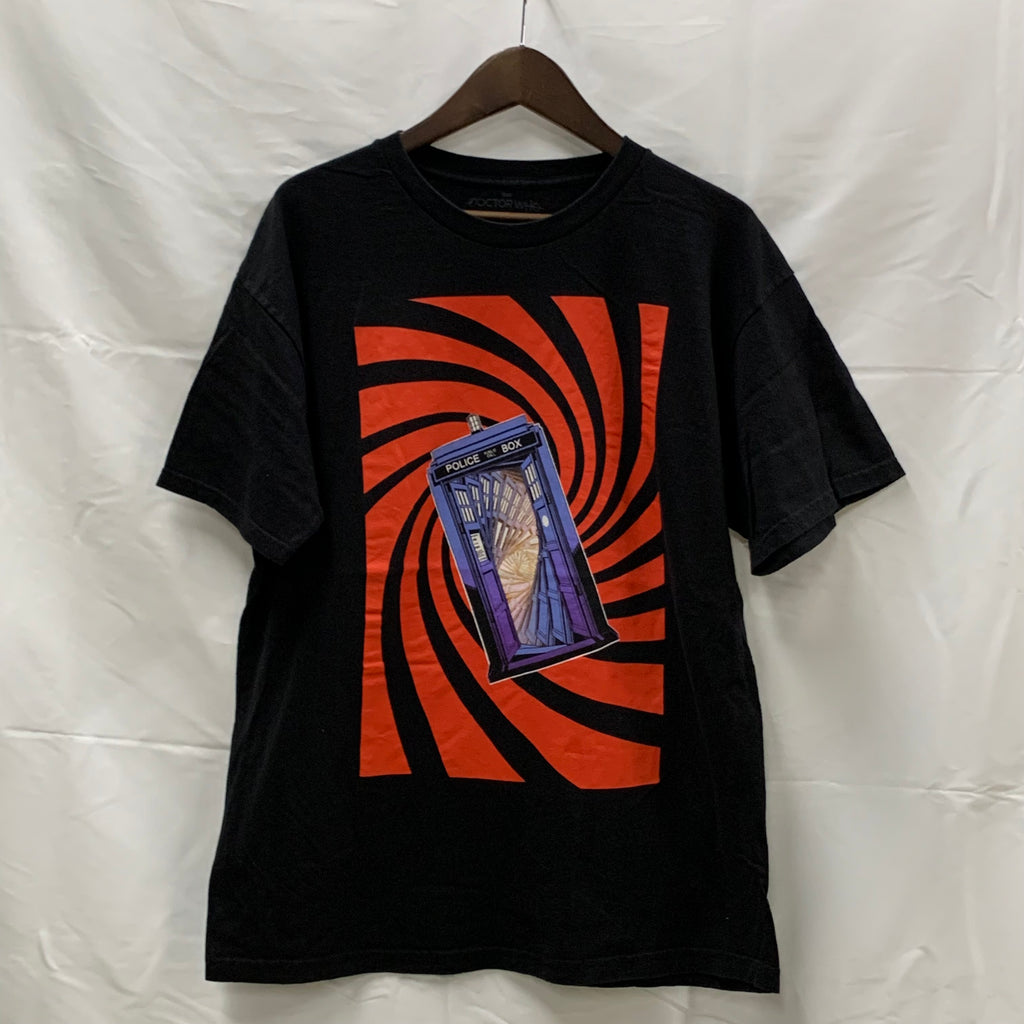 【中古】【古着】プリント Tシャツ ブラック