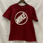 【中古】【古着】NIKE プリント Tシャツ ボルドー Lサイズ