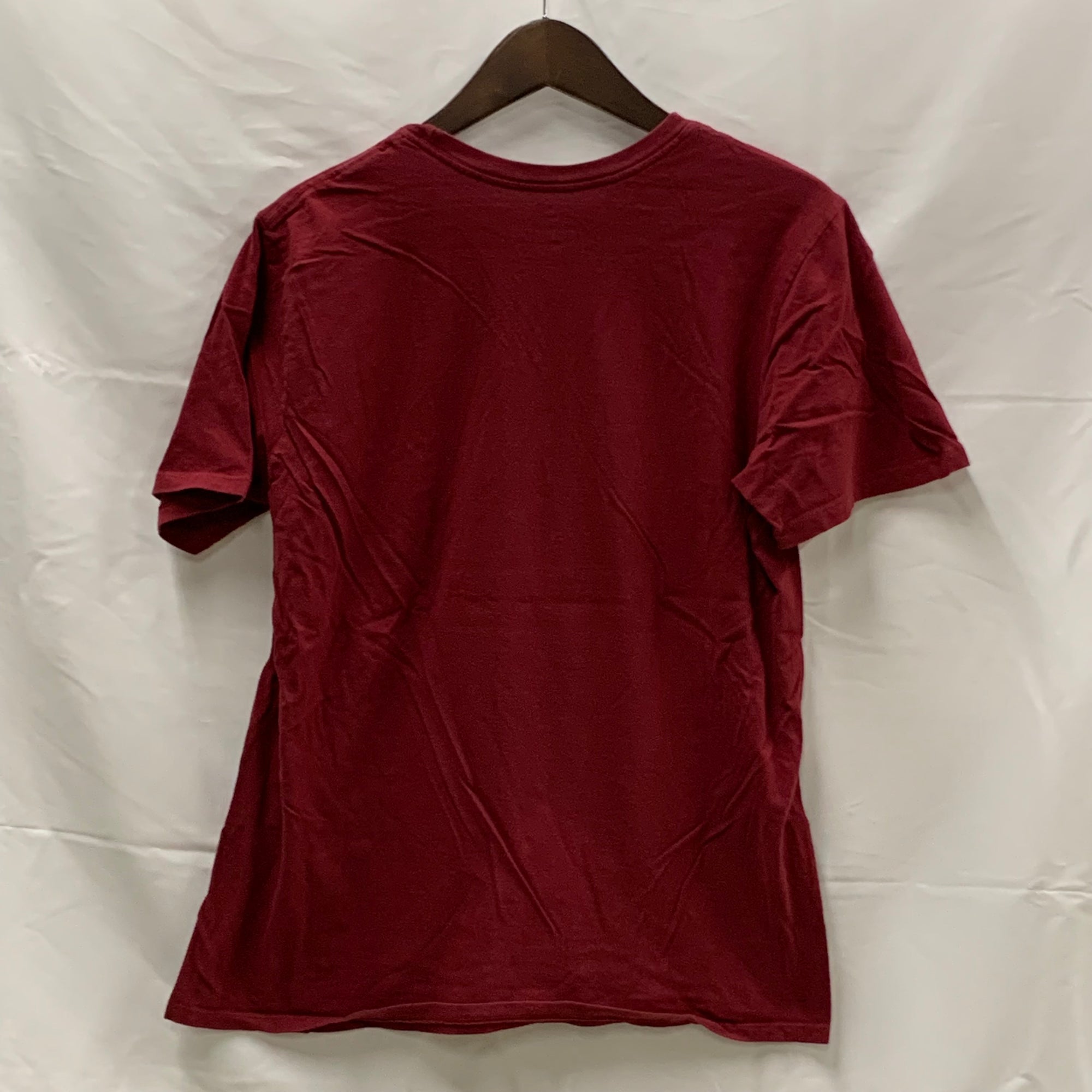 【中古】【古着】NIKE プリント Tシャツ ボルドー Lサイズ