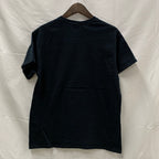 【中古】【古着】前面プリント Tシャツ ブラック Mサイズ