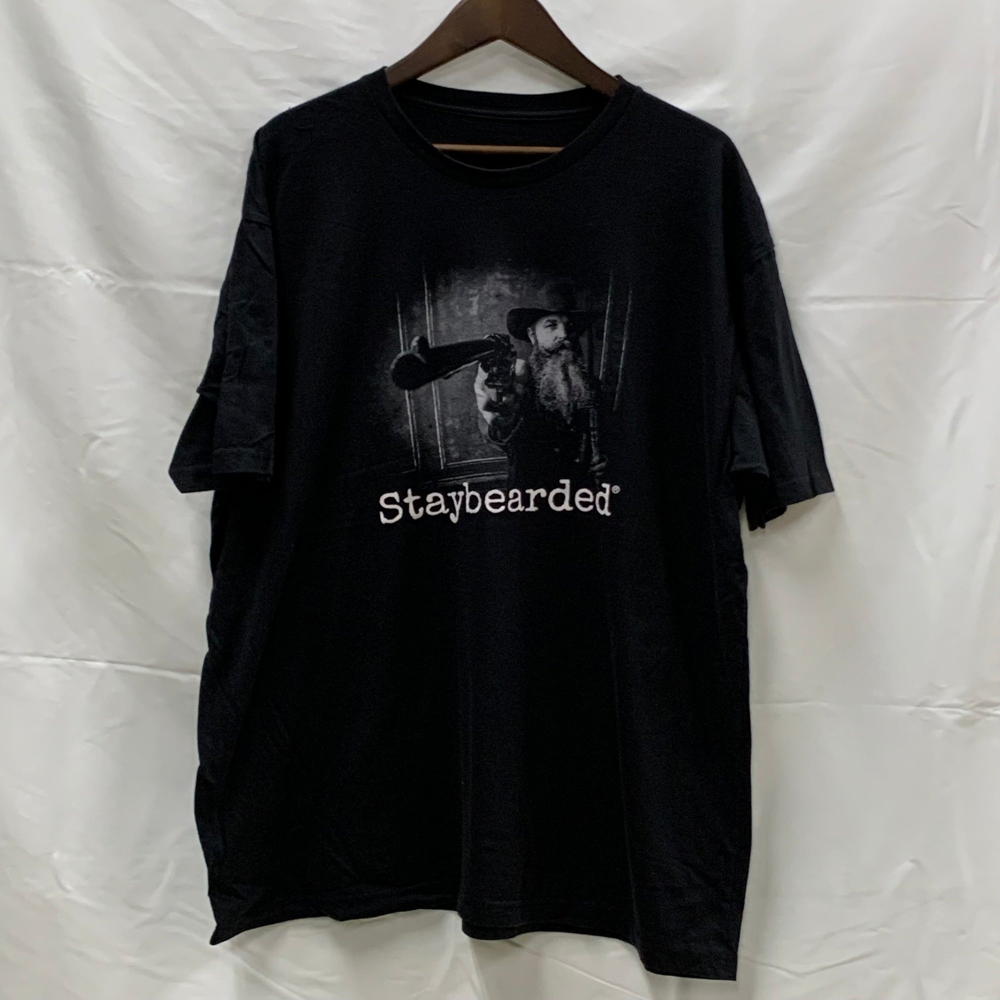 【中古】【古着】前面プリント Tシャツ ブラック
