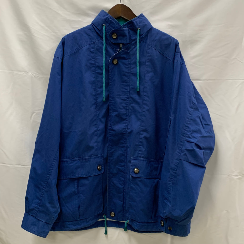 【中古】【古着】London Fog 無地 ライトジャケット ブルー Mサイズ