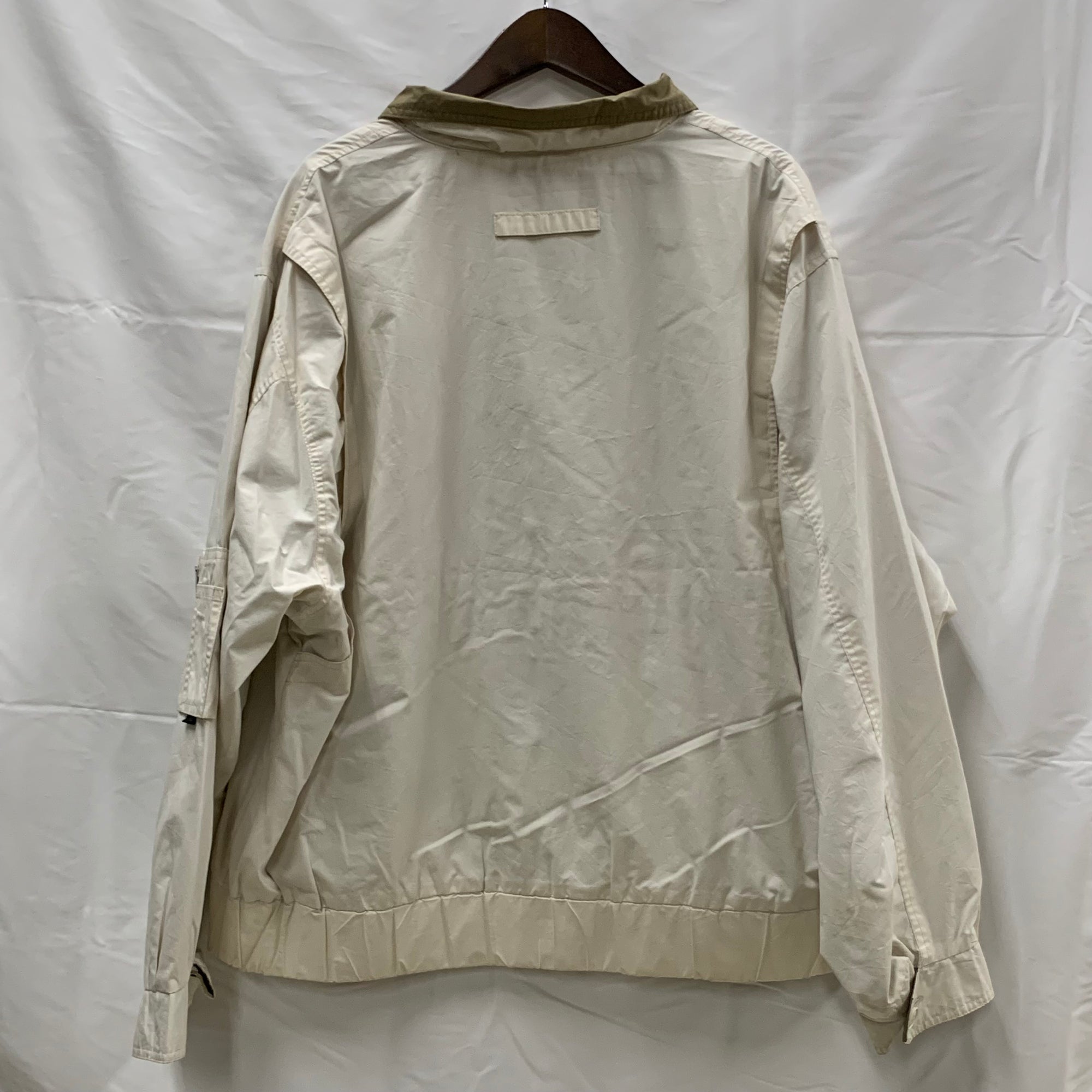 【中古】【古着】London Fog 無地 ライトジャケット アイボリー XLサイズ