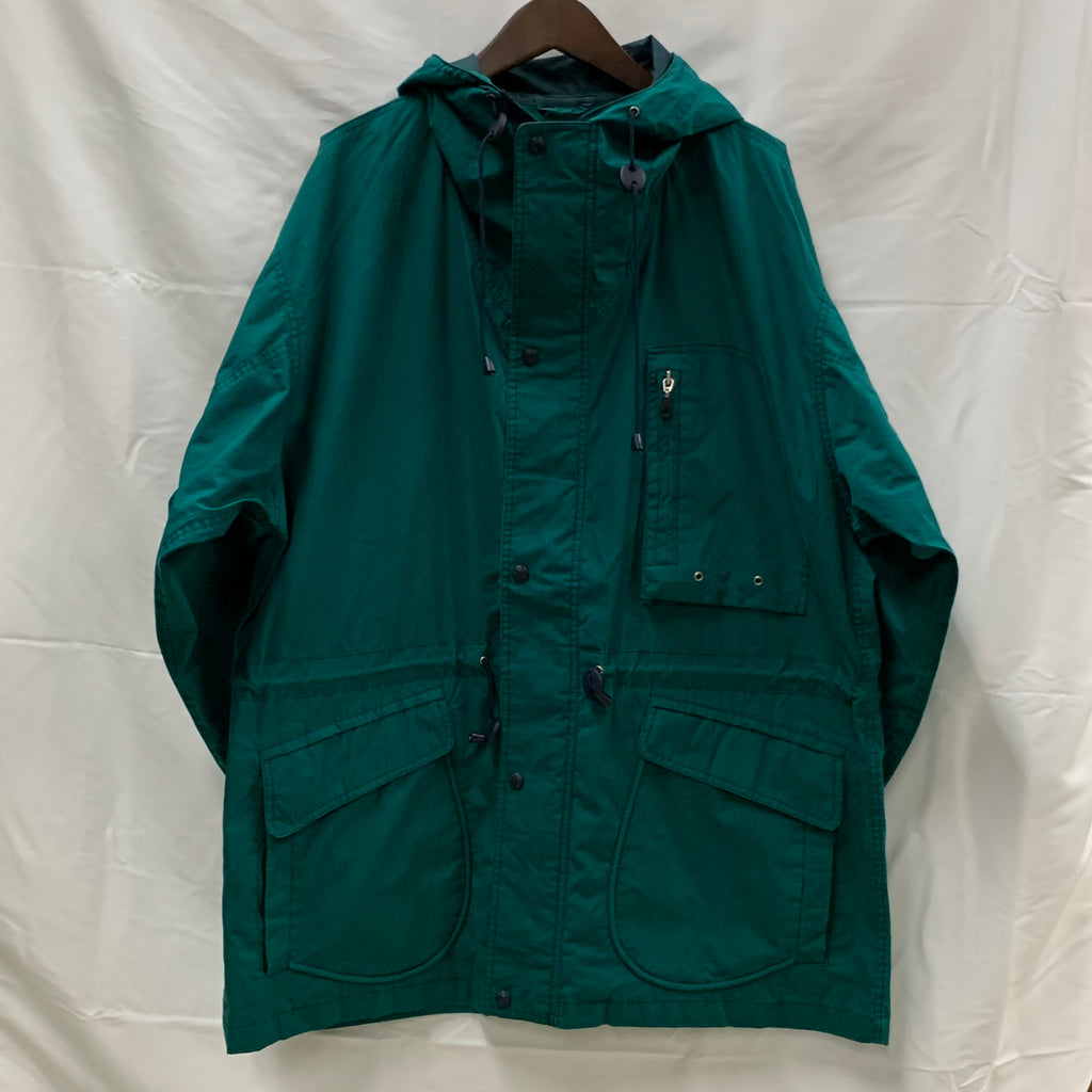 【中古】【古着】London Fog 無地 ライトジャケット グリーン Lサイズ