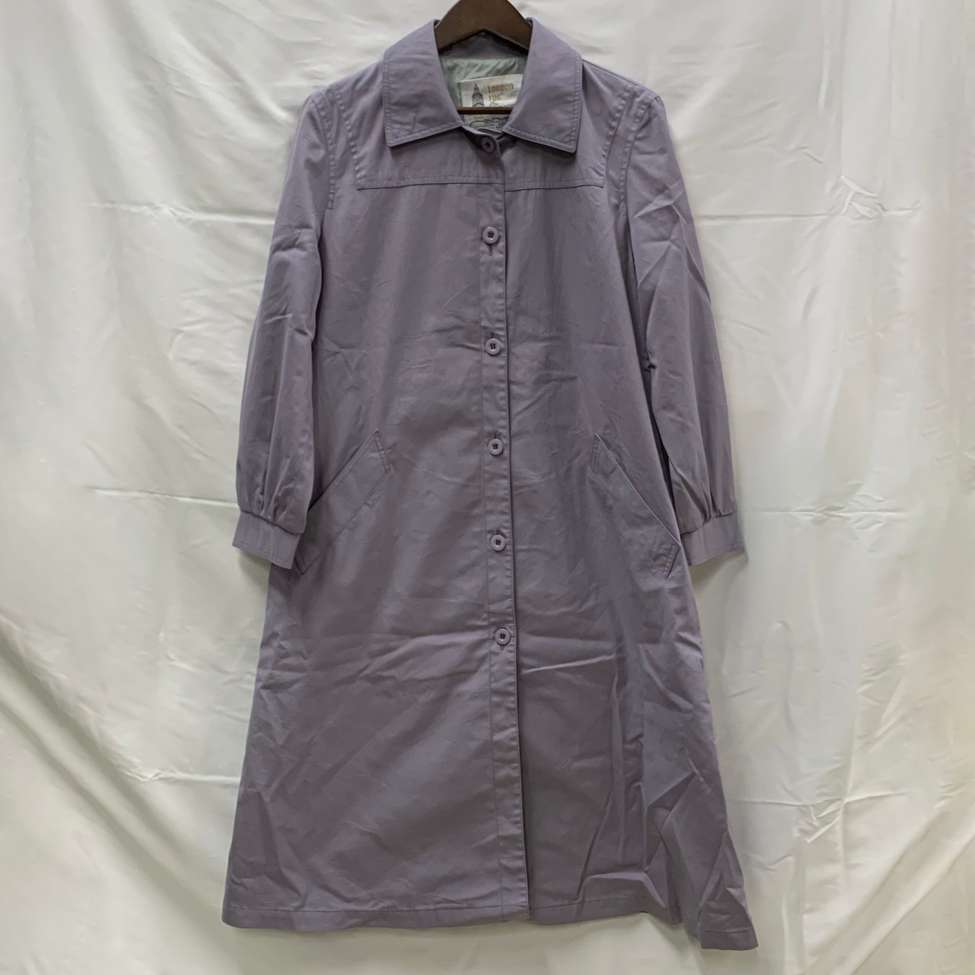 【中古】【古着】London Fog 無地 ライトジャケット パープル