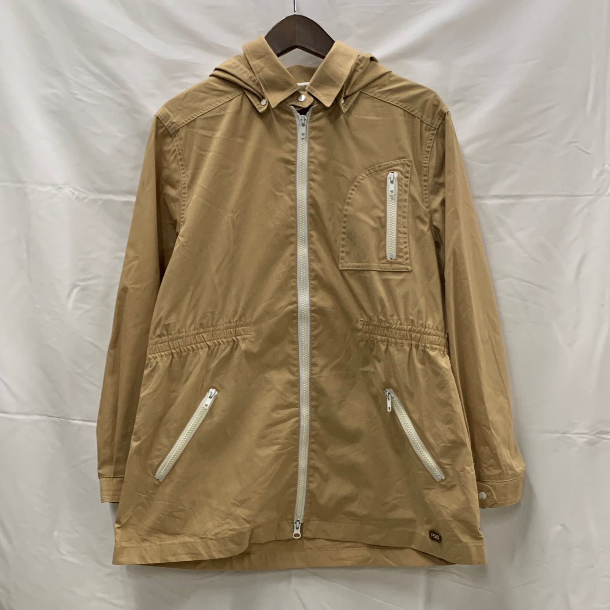 【中古】【古着】London Fog 無地 ライトジャケット ベージュ