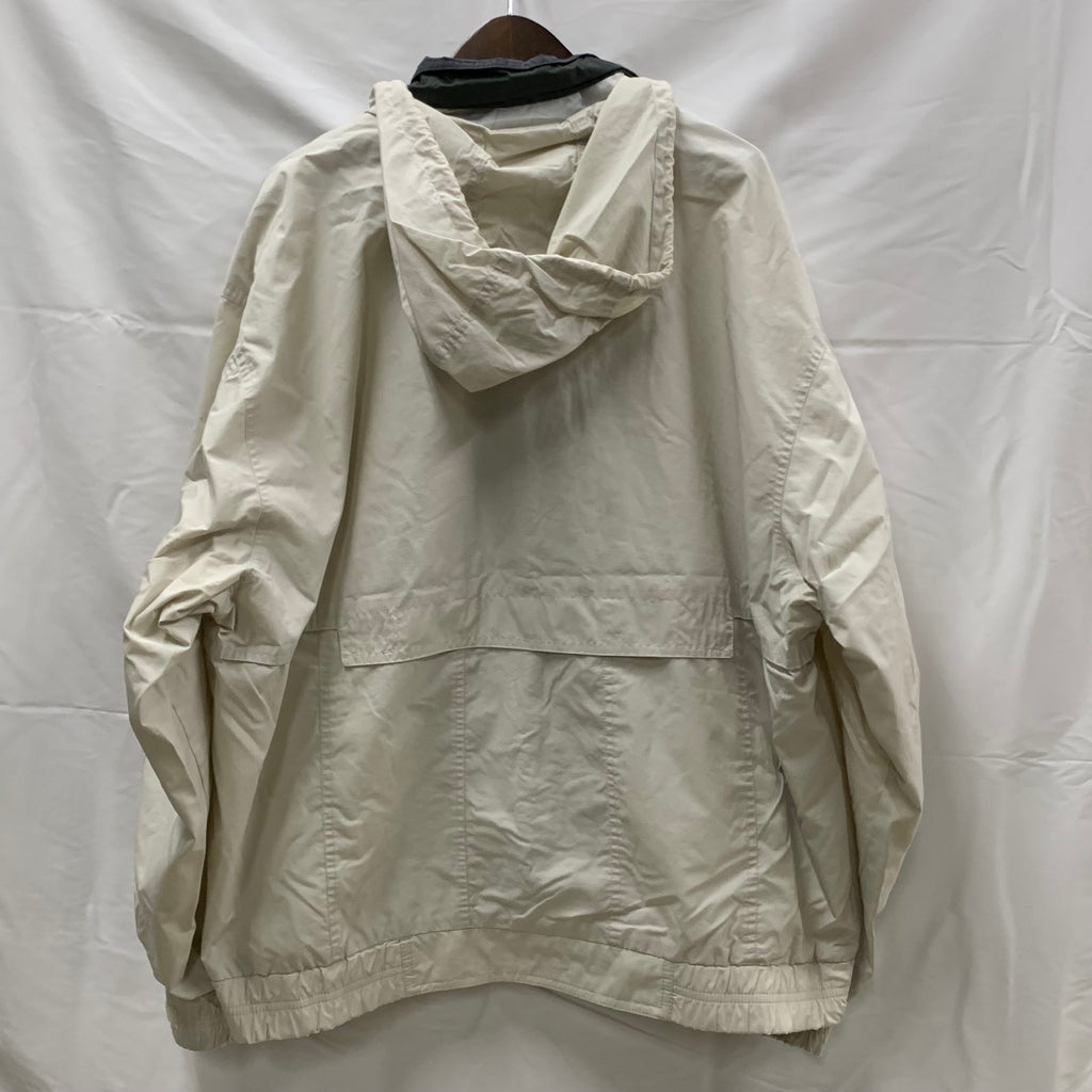 【中古】【古着】London Fog 無地 ライトジャケット ホワイト×グレー XLサイズ