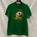 【中古】【古着】47(フォーティーセブン) 前面プリント Tシャツ グリーン Lサイズ
