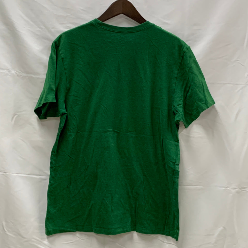 【中古】【古着】47(フォーティーセブン) 前面プリント Tシャツ グリーン Lサイズ