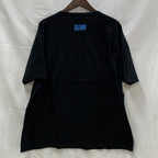【中古】【古着】 プリント Tシャツ ブラック 2XLサイズ