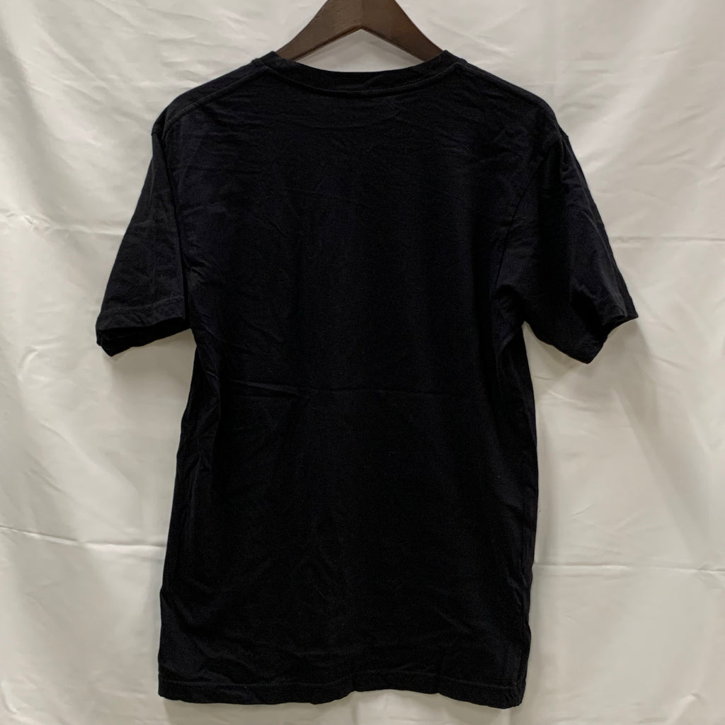 【中古】【古着】 プリント Tシャツ ブラック×ホワイト Mサイズ