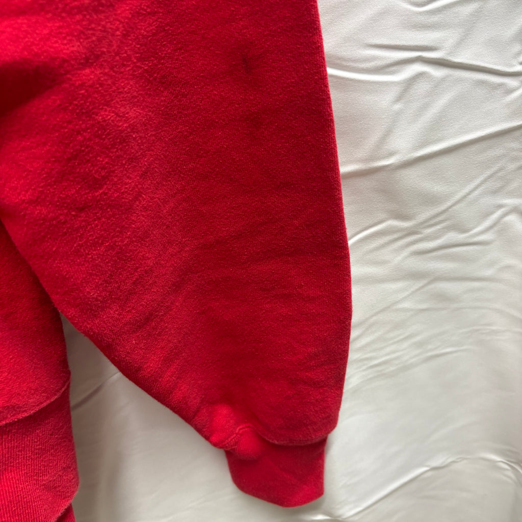 【古着】Champion ロゴ パーカー レッド 3XLサイズ
