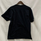 【中古】【古着】PORT & COMPANY プリント Tシャツ ブラック×オレンジ×ホワイト Mサイズ