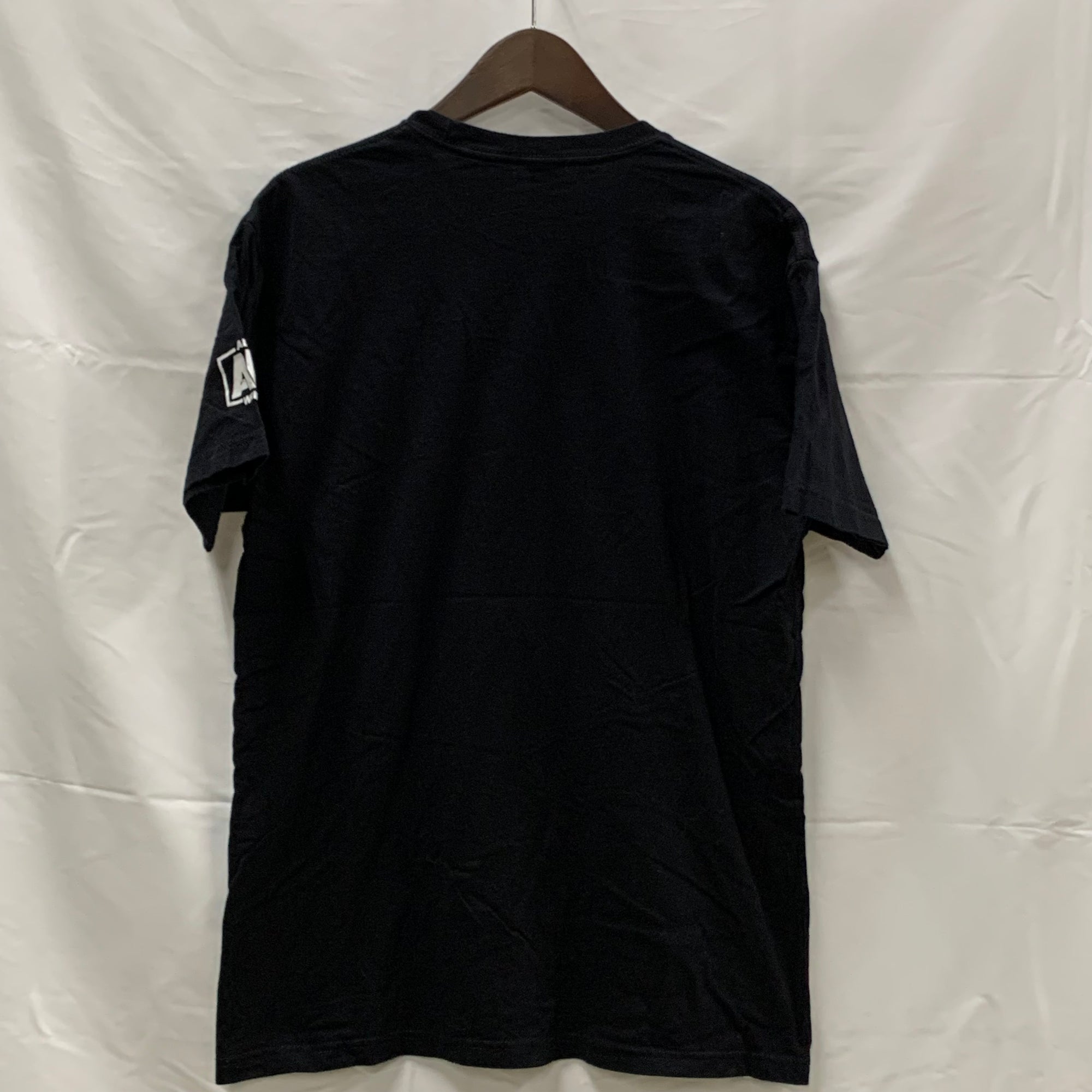 【中古】【古着】Next Level Apparel プリント Tシャツ ブラック×イエロー×グリーン Lサイズ