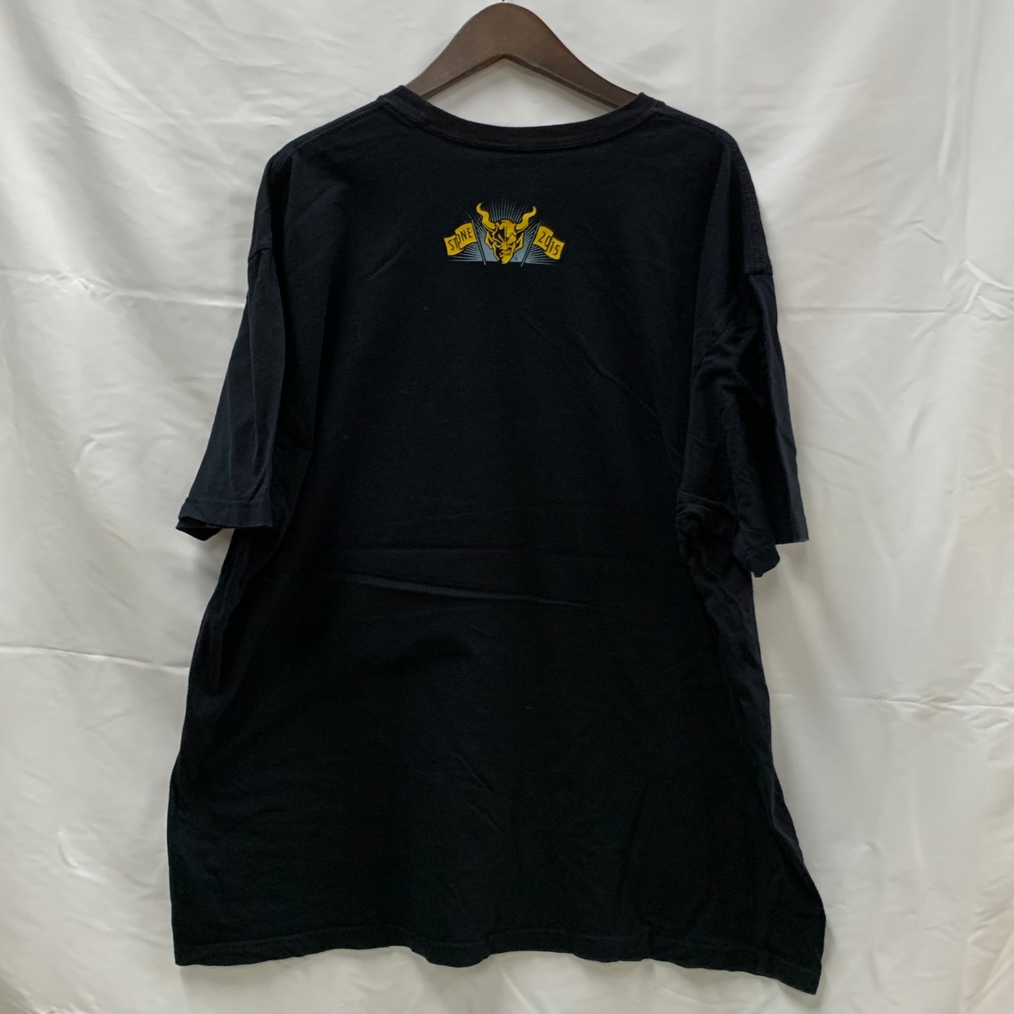 【中古】【古着】Stone Brewing Co プリント Tシャツ ブラック×イエロー 3XLサイズ