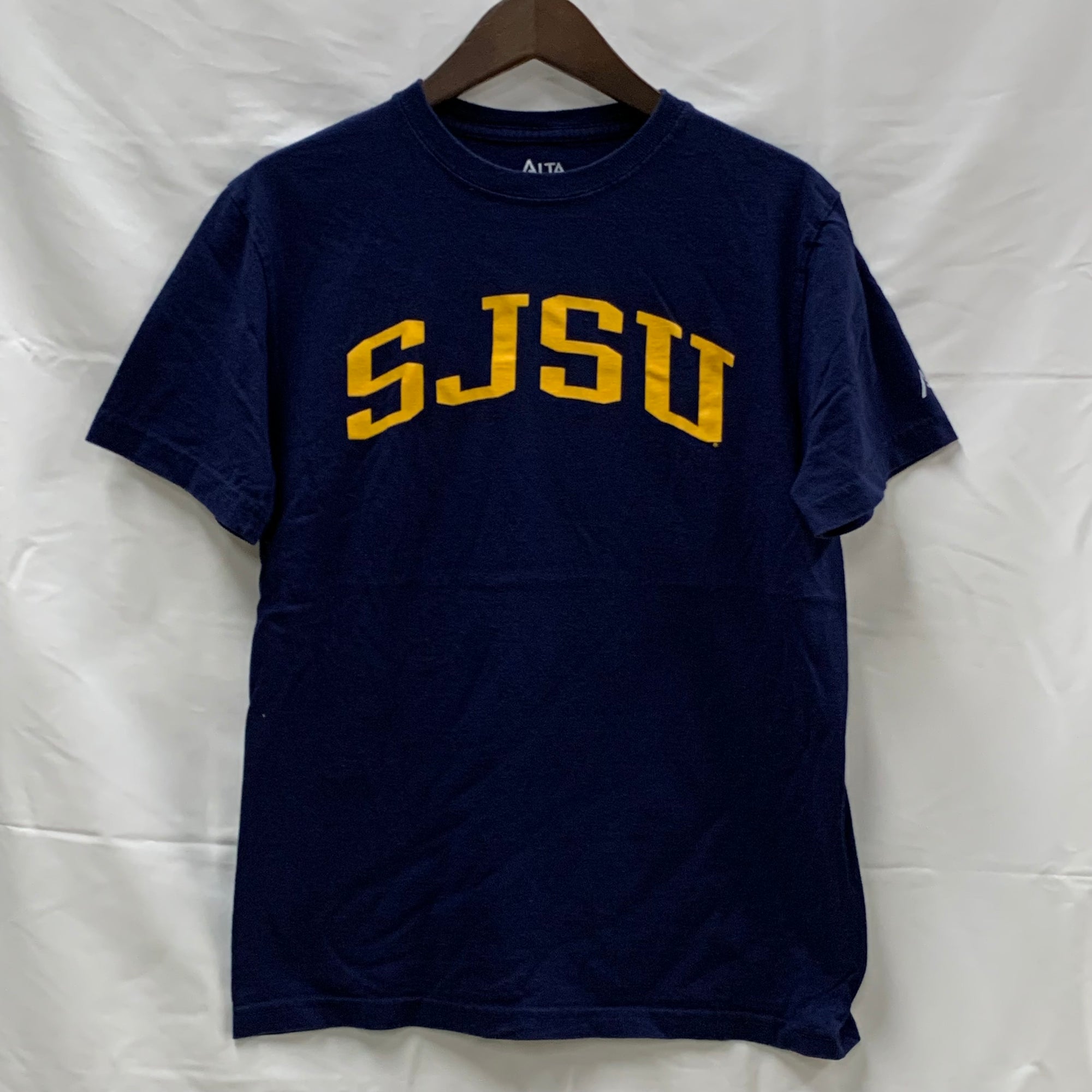 【中古】【古着】ALTA GRACIA プリント Tシャツ ネイビー×イエロー Mサイズ