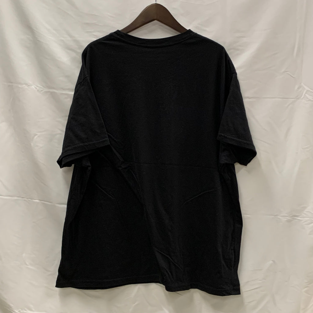 【中古】【古着】celebrate PATRIOTIC プリント Tシャツ ブラック×ブルー×ホワイト 3XLサイズ