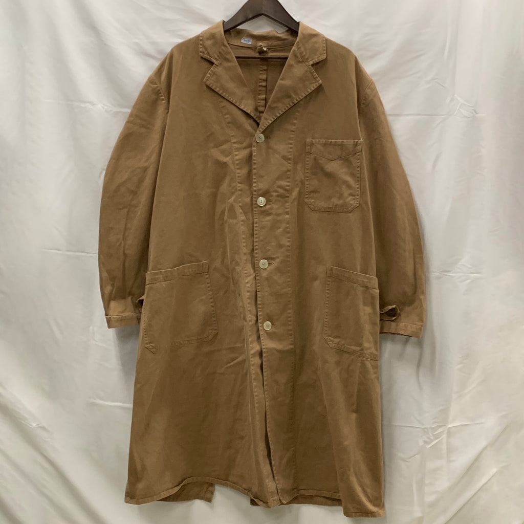 【中古】【古着】 無地 ライトコート ベージュ