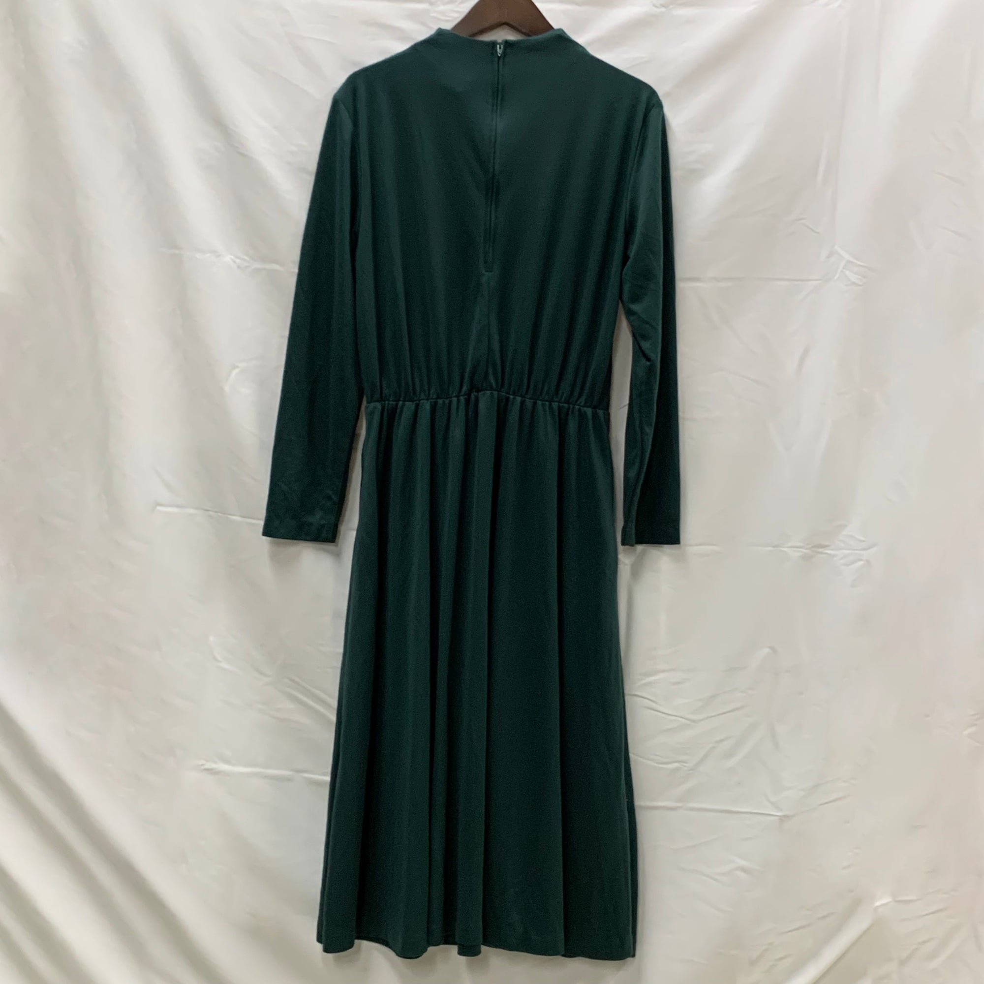【中古】【古着】Impromptu 無地 ワンピース モスグリーン