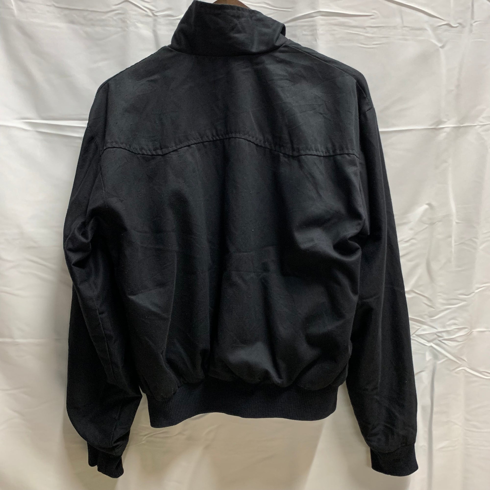 【中古】【古着】裏柄チェック スウィングトップジャケット ブラック