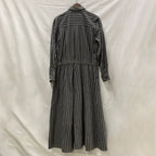 【中古】【古着】GOTCHA COVERED ストライプ ワンピース グレー