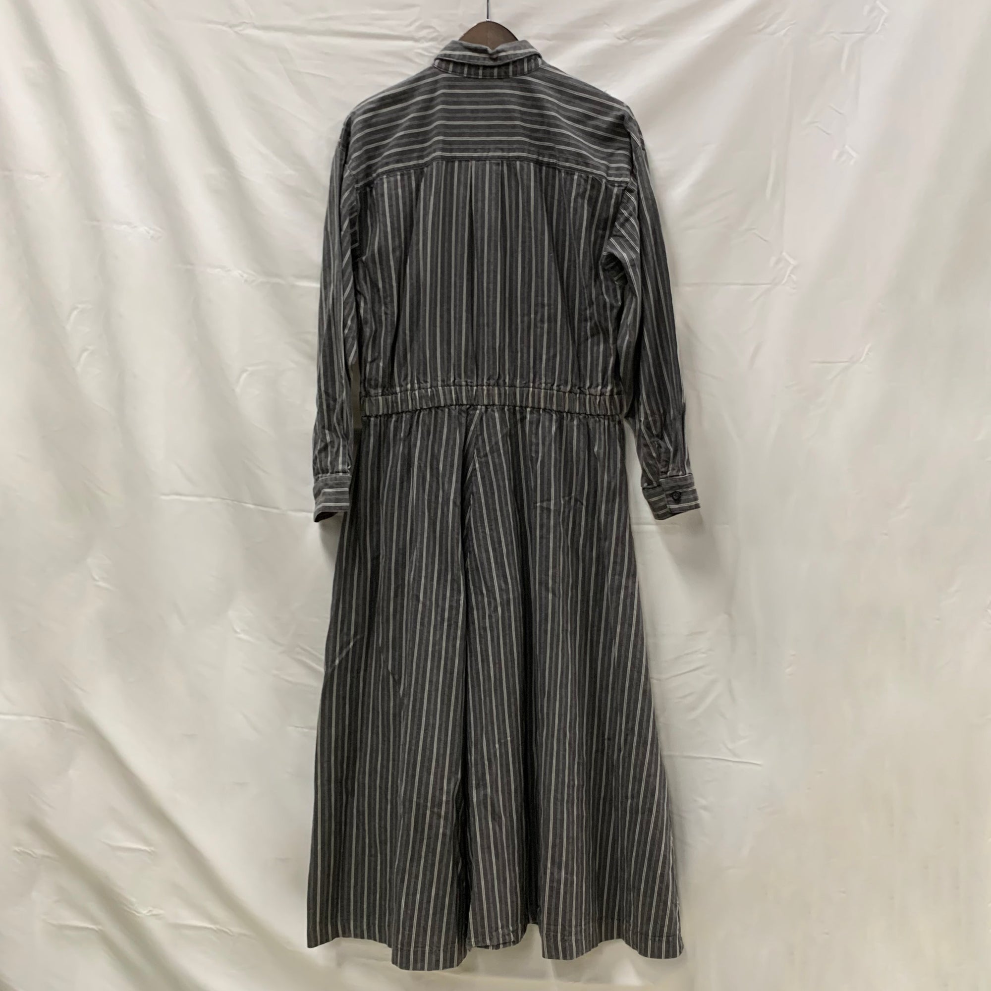 【中古】【古着】GOTCHA COVERED ストライプ ワンピース グレー