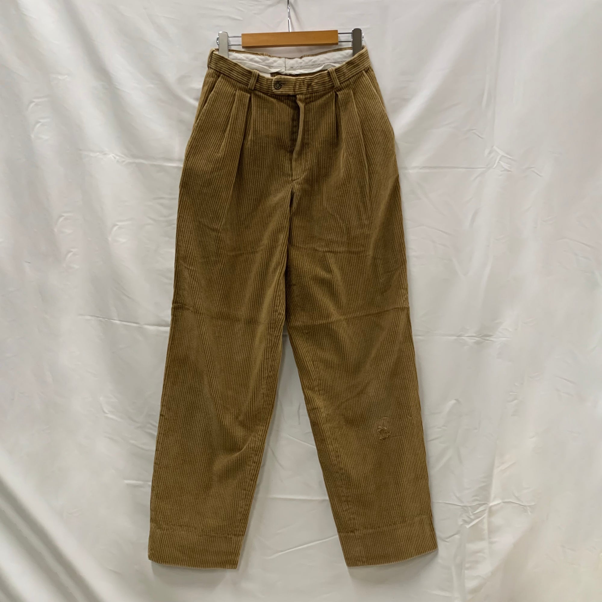 【中古】【古着】無地 コーデュロイパンツ マスタード