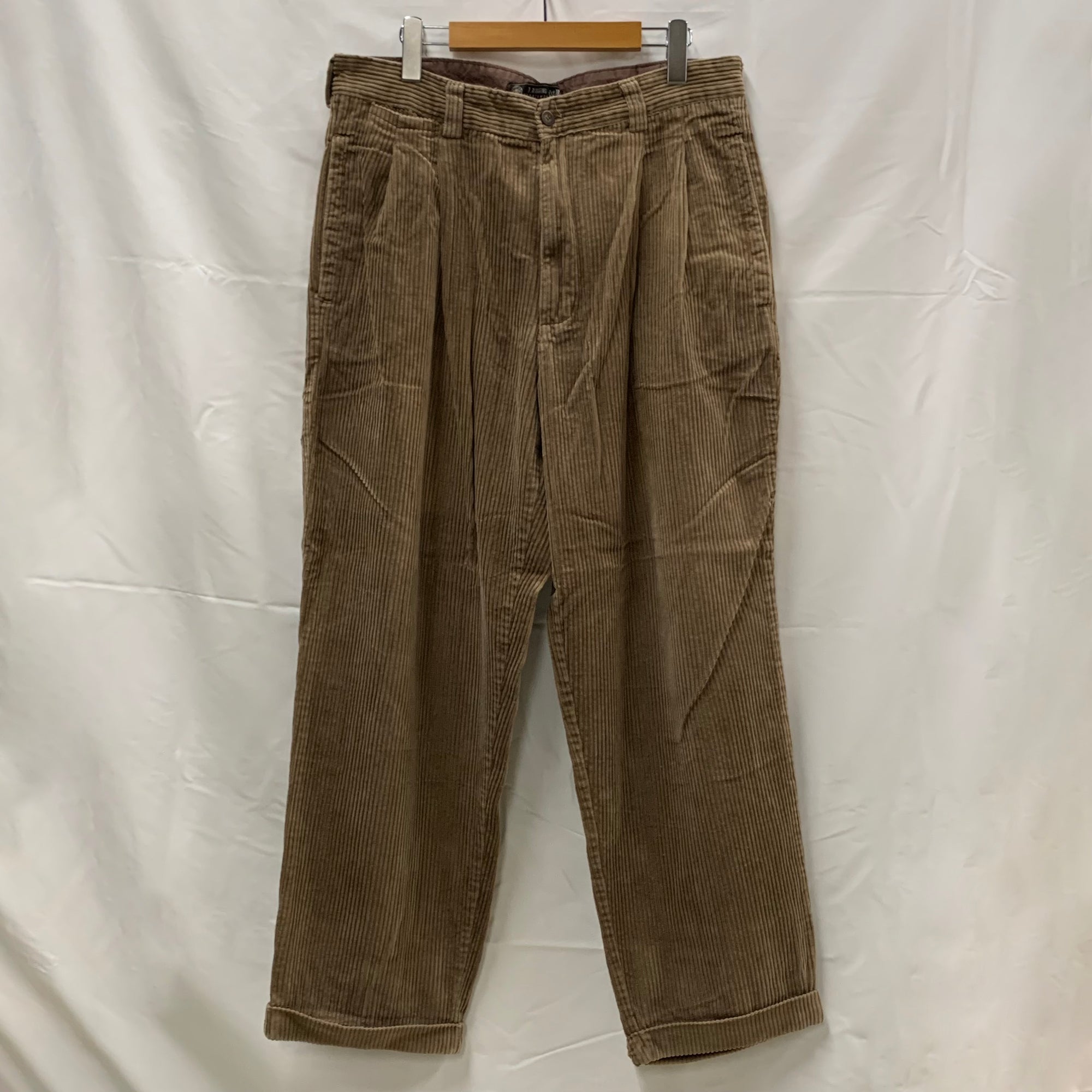 【中古】【古着】J.Riggings Sportswear 無地 コーデュロイパンツ ベージュ