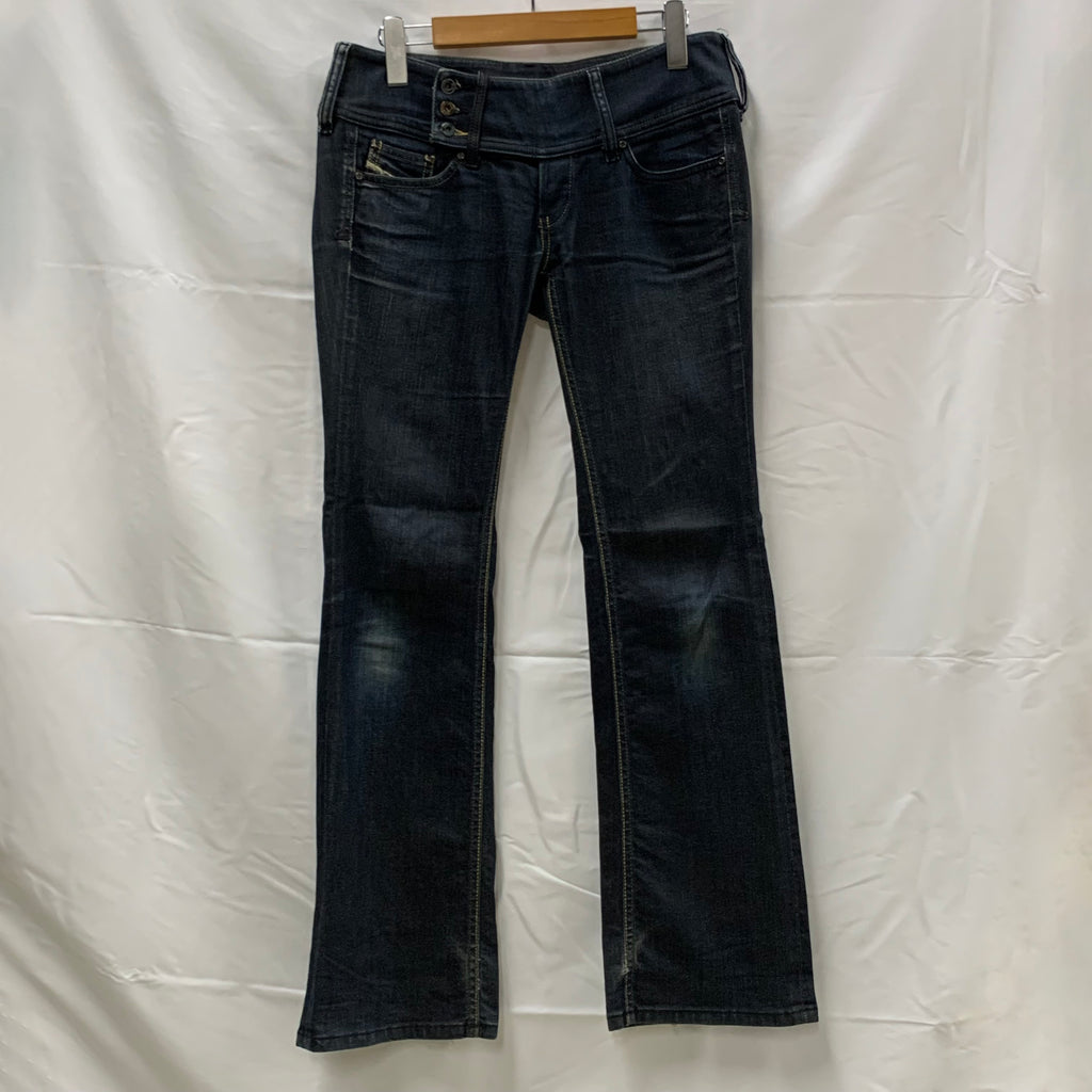 【中古】【古着】DIESEL 無地 デニムパンツ インディゴ 28サイズ