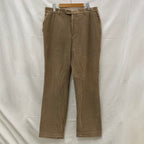【中古】【古着】Tissaia 無地 コーデュロイパンツ ベージュ 44サイズ