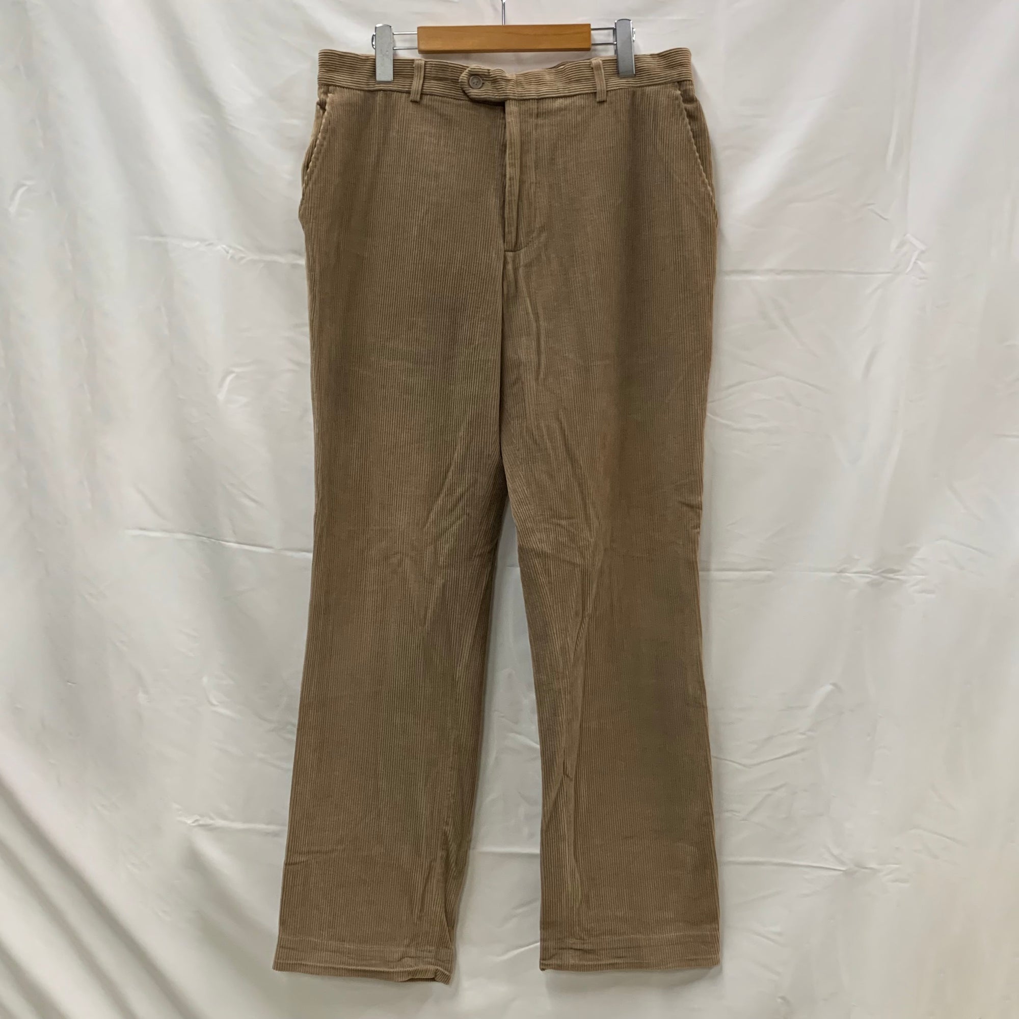 【中古】【古着】Tissaia 無地 コーデュロイパンツ ベージュ 44サイズ