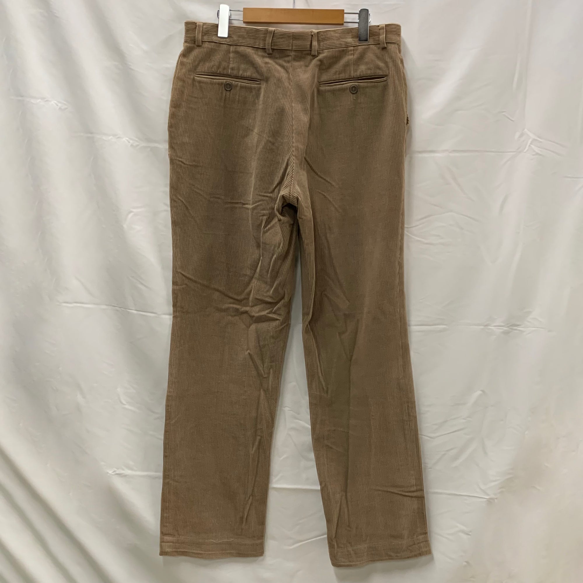 【中古】【古着】Tissaia 無地 コーデュロイパンツ ベージュ 44サイズ