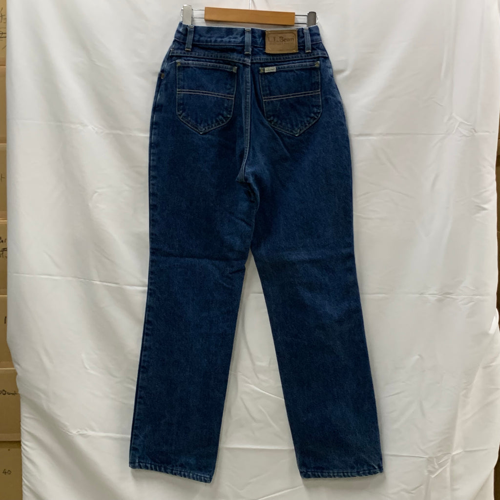 【中古】【古着】L.L.Bean 無地 デニムパンツ インディゴ 8サイズ
