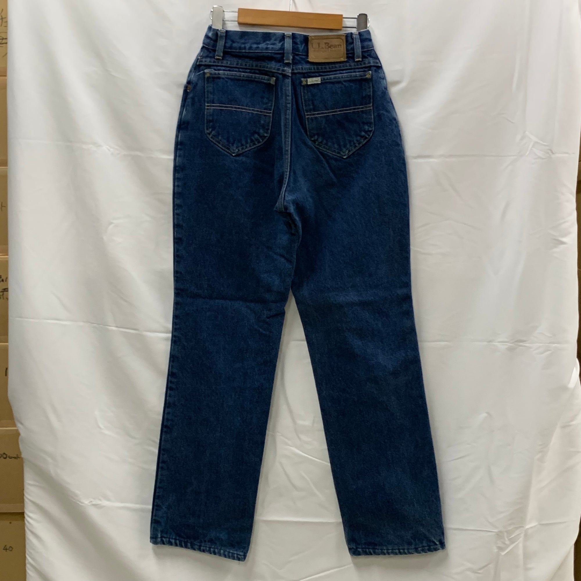 【中古】【古着】L.L.Bean 無地 デニムパンツ インディゴ 8サイズ