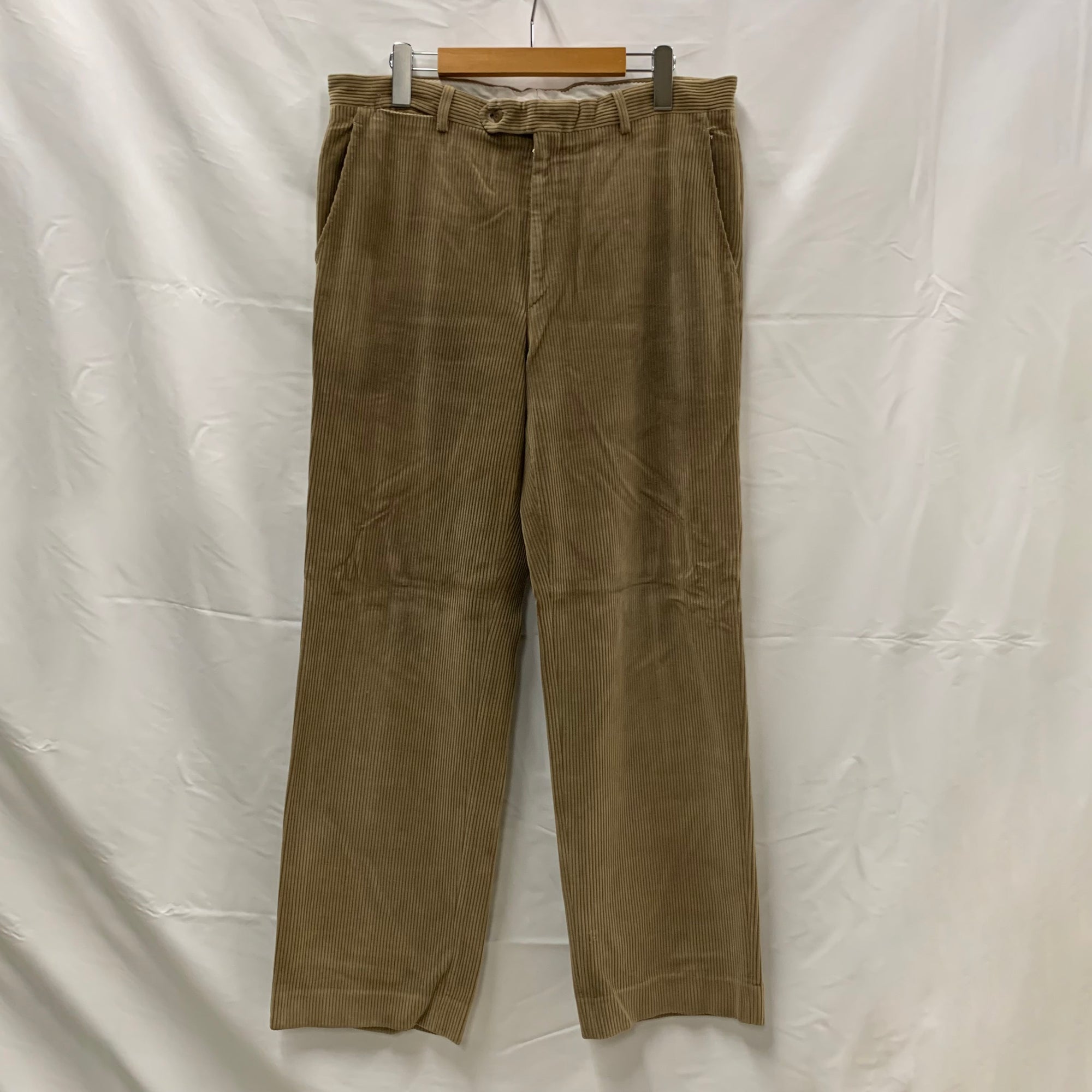 【中古】【古着】Bragard 無地 コーデュロイパンツ ベージュ