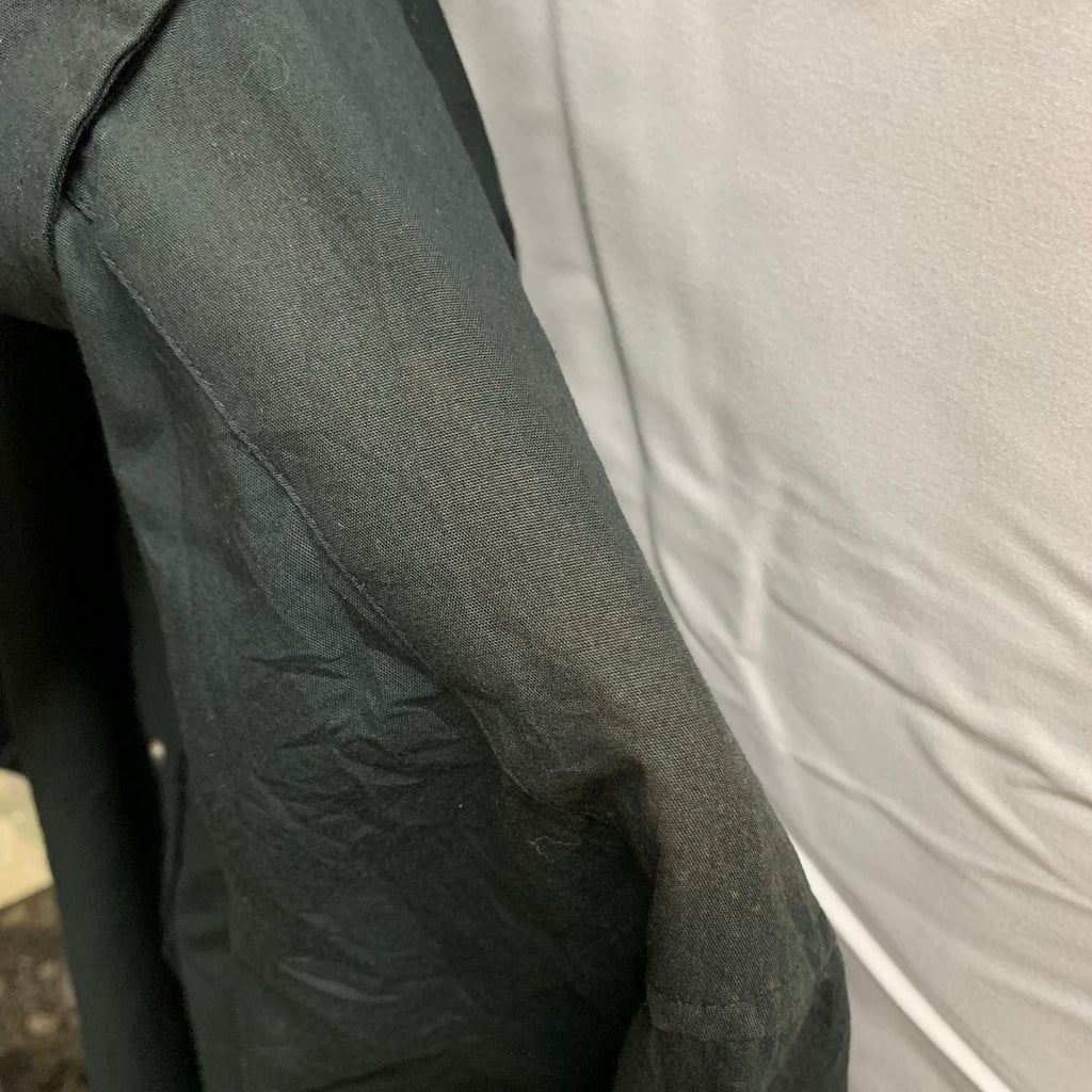 【中古】【古着】Edwards ワンポイント L/S シャツ ブラック