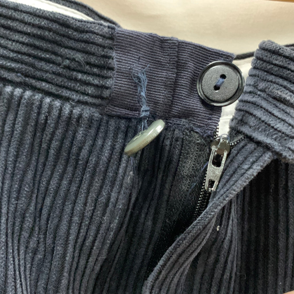 【中古】【古着】Duca Visconti di Modrone 無地 コーデュロイパンツ ブラック 54サイズ