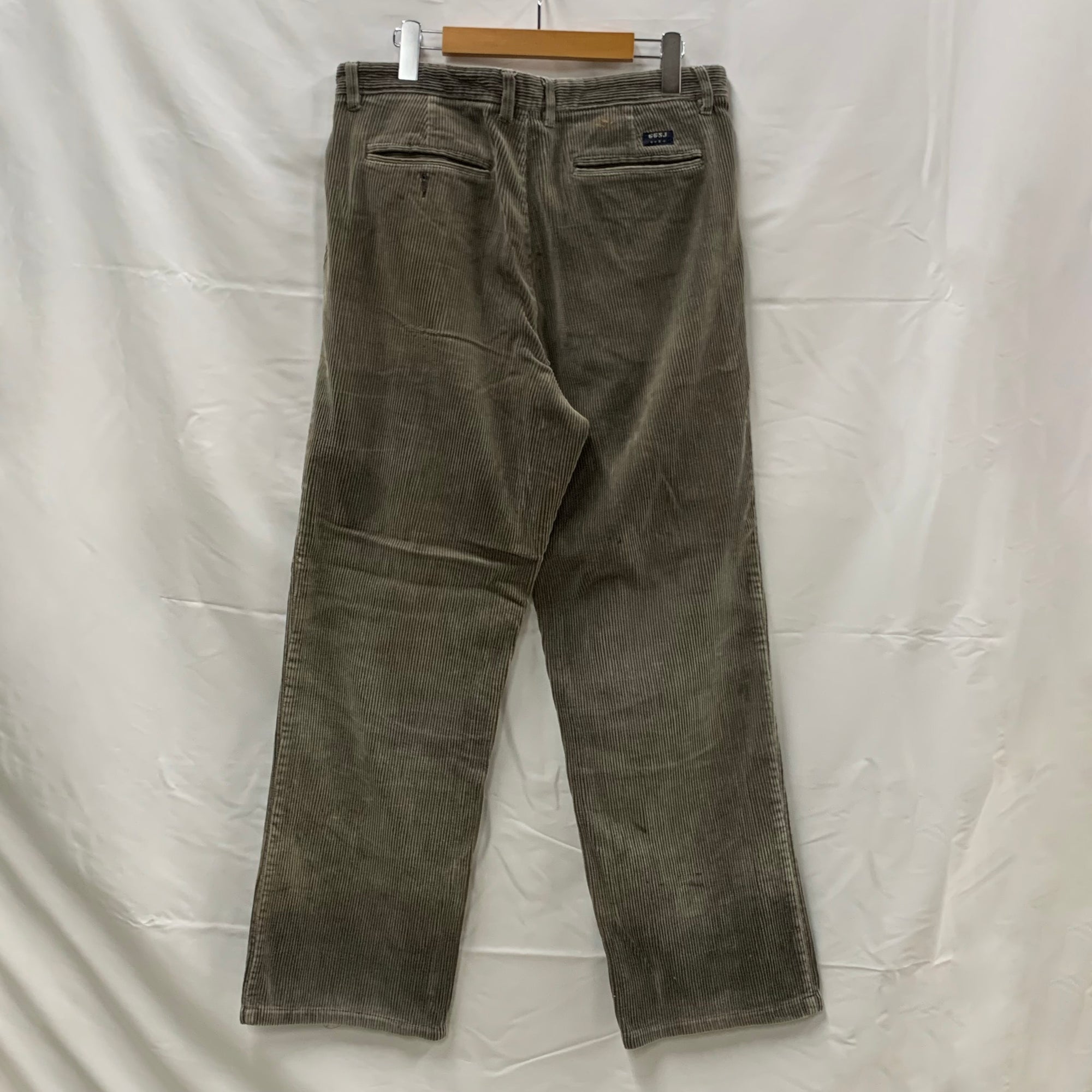 【中古】【古着】GA GAM SEUNG JE 無地 コーデュロイパンツ ブラウン 34サイズ