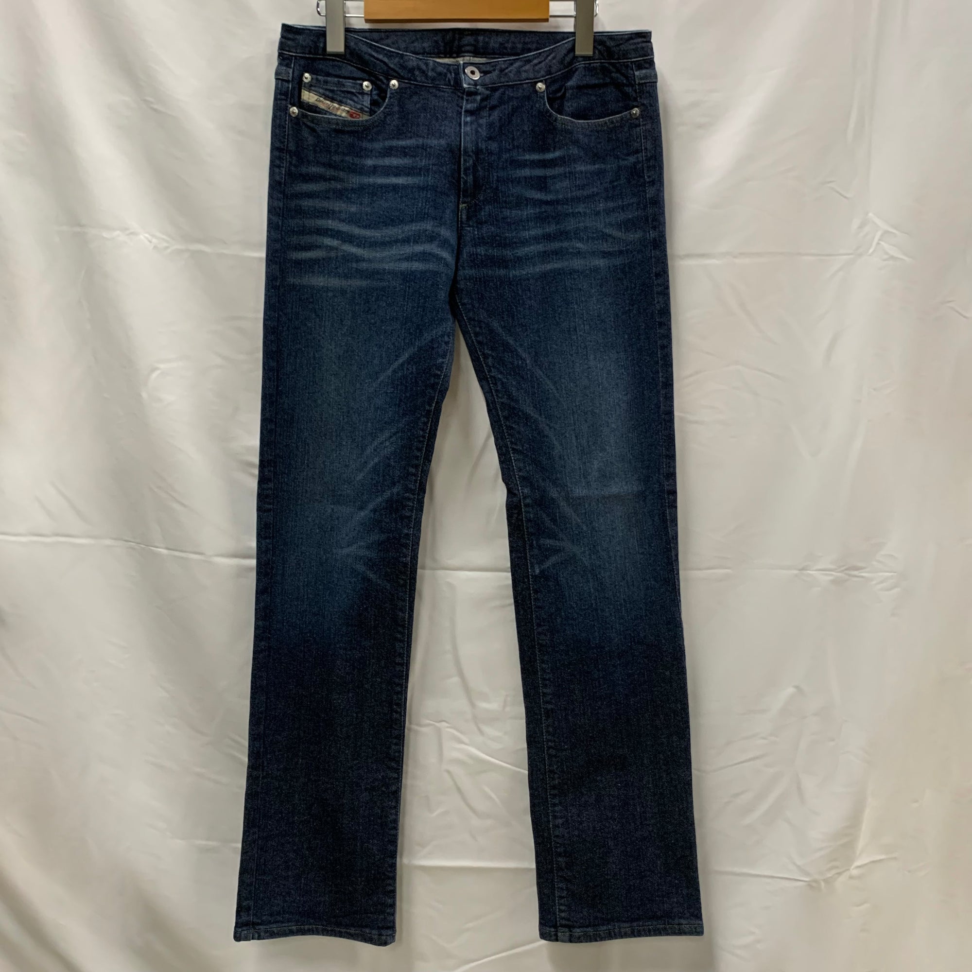 【中古】【古着】DIESEL 無地 デニムパンツ インディゴ 30サイズ