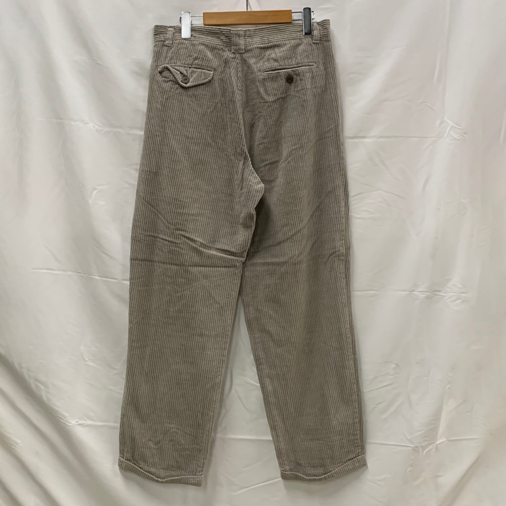 【中古】【古着】BERT PULITZER 無地 コーデュロイパンツ アイボリー 34サイズ