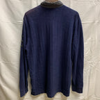 【中古】【古着】TOMMY HILFIGER ストライプ L/S ラガーシャツ ネイビー Mサイズ