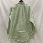 【中古】【古着】Brooks Brothers チェック シャツ ライトグリーン
