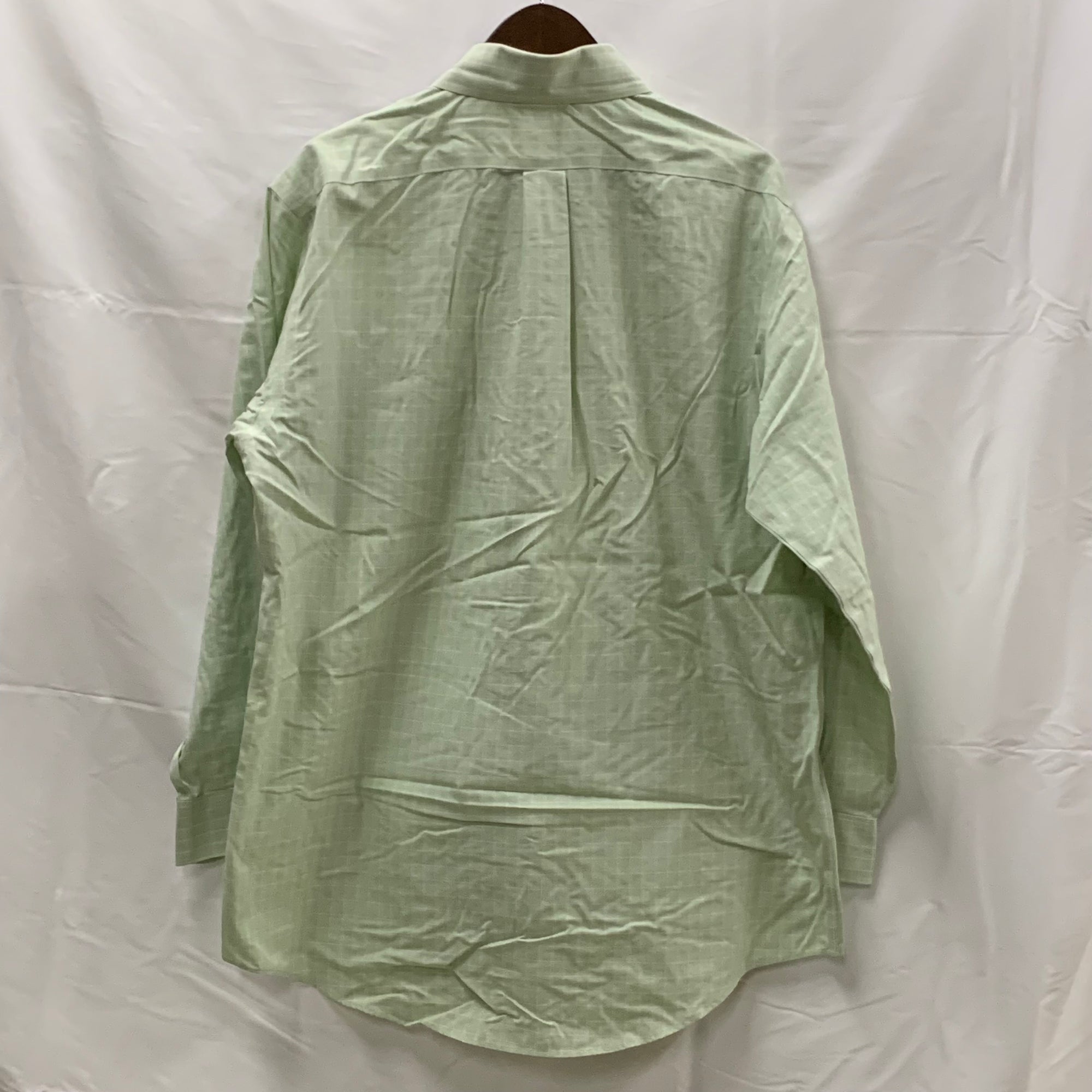 【中古】【古着】Brooks Brothers チェック シャツ ライトグリーン