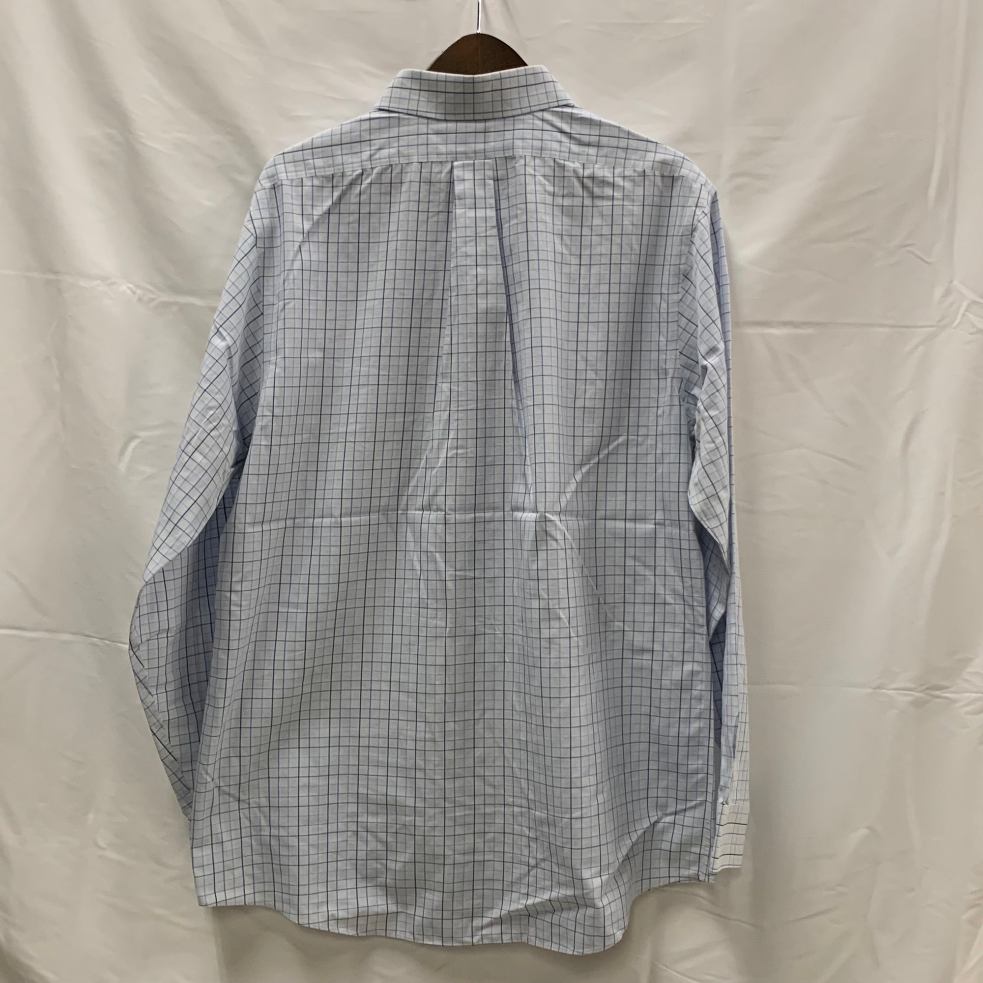 【中古】【古着】Brooks Brothers チェック シャツ ライトブルー