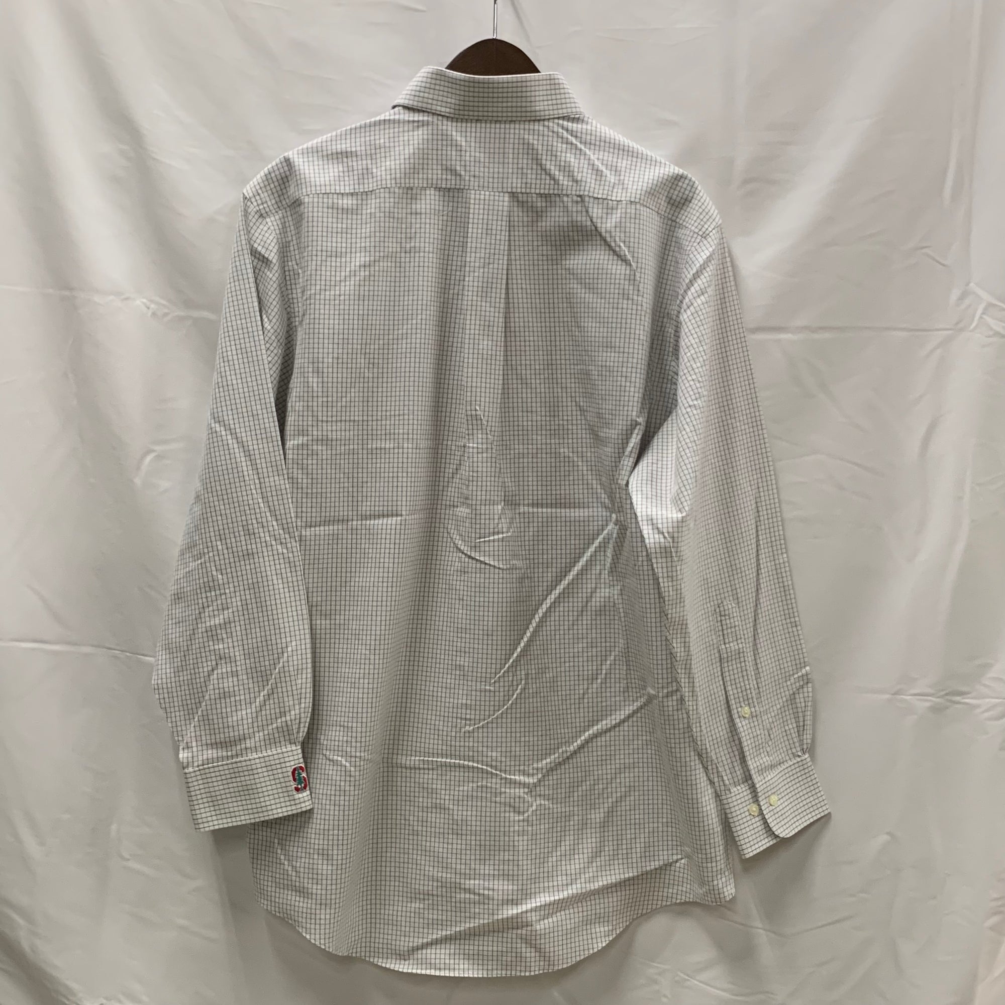 【中古】【古着】Brooks Brothers チェック シャツ ホワイト