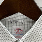 【中古】【古着】Brooks Brothers チェック シャツ ホワイト