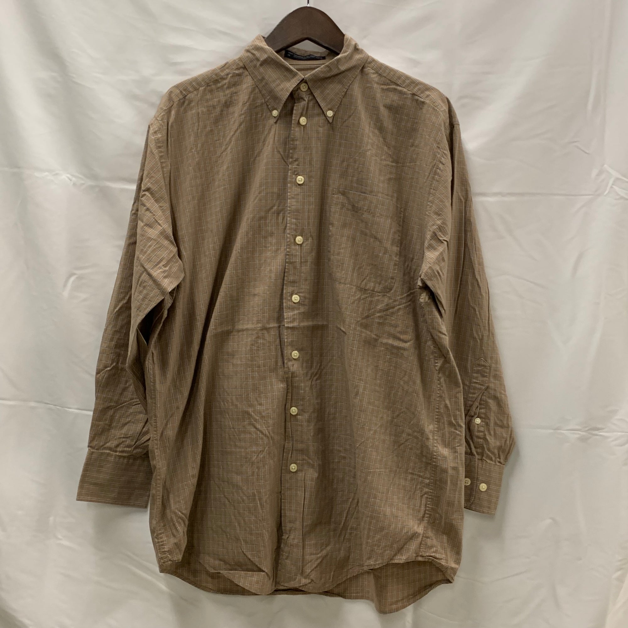 【中古】【古着】NAUTICA チェック シャツ ブラウン