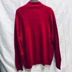 【中古】【古着】CHAPS ワンポイント ニット レッド Mサイズ