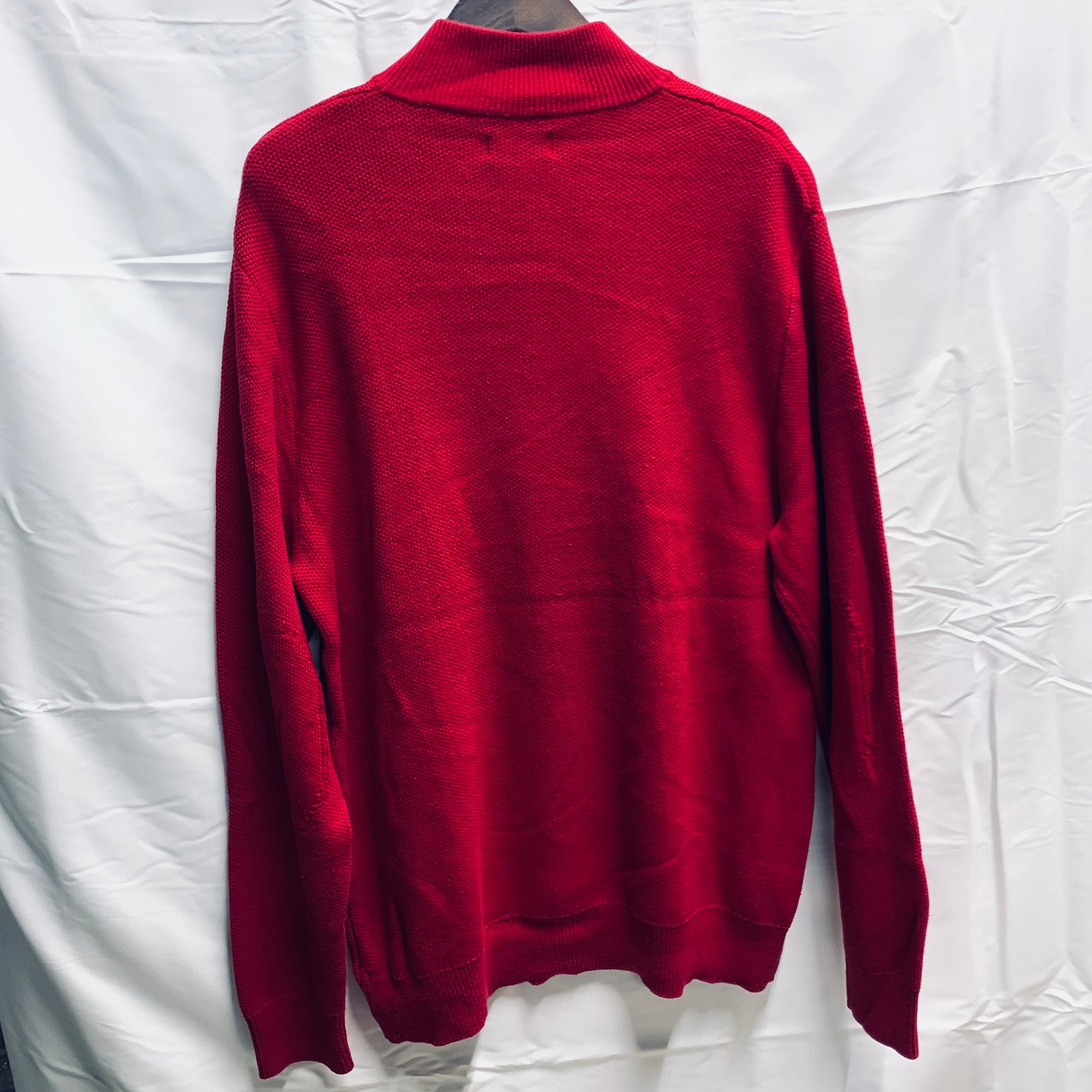 【中古】【古着】CHAPS ワンポイント ニット レッド Mサイズ